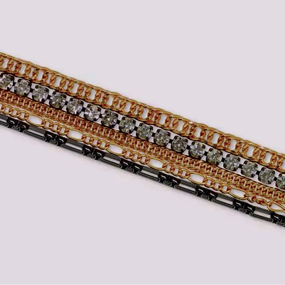 Lucky Brand multi strand chain bracelet. In original packaging - Picture 2 of 7